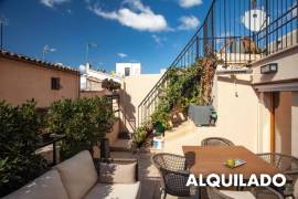 Ático-estudio de lujo renovado y con terraza espectacular en el corazón del casco antiguo