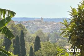Charming Village House with Guest Cottage, Pool and Panoramic Views in Campanet